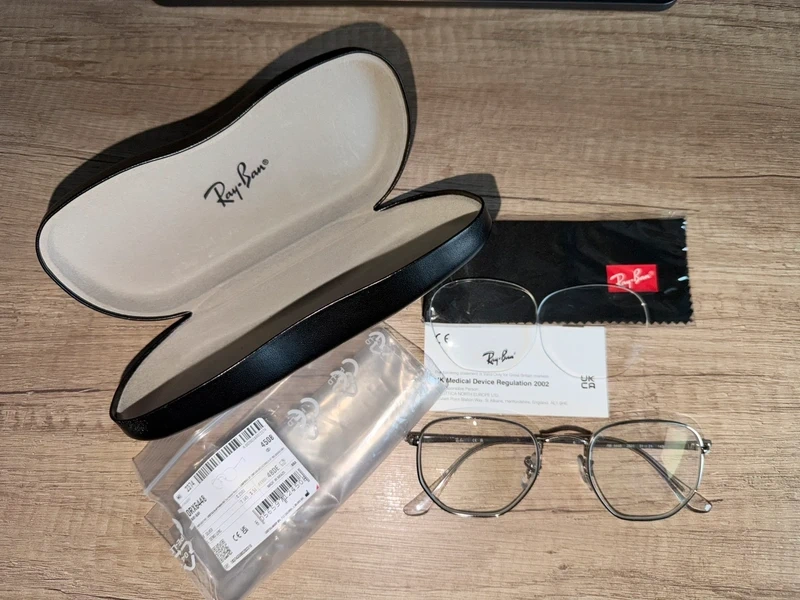 NOVÉ RayBan Hexagonal Silver okuliare PC 130€ - 13