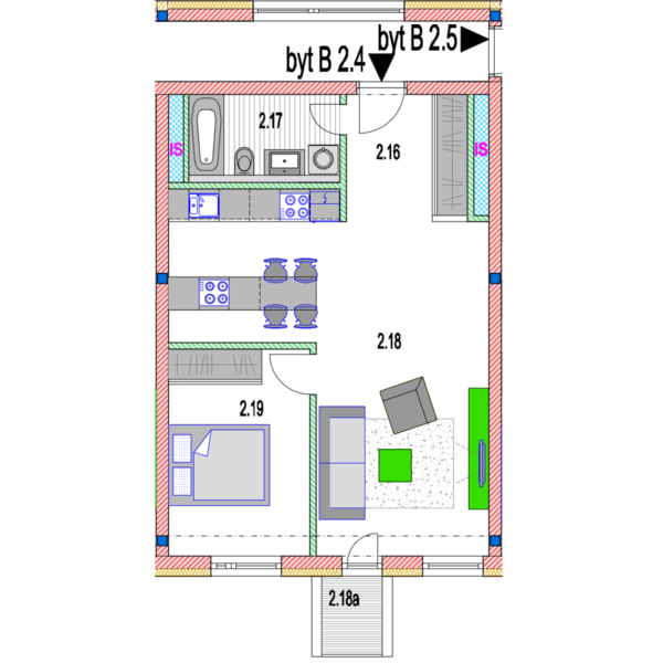 Ponúkame na predaj exkluzívny byt 2 izbový 58,23 m2 - 13