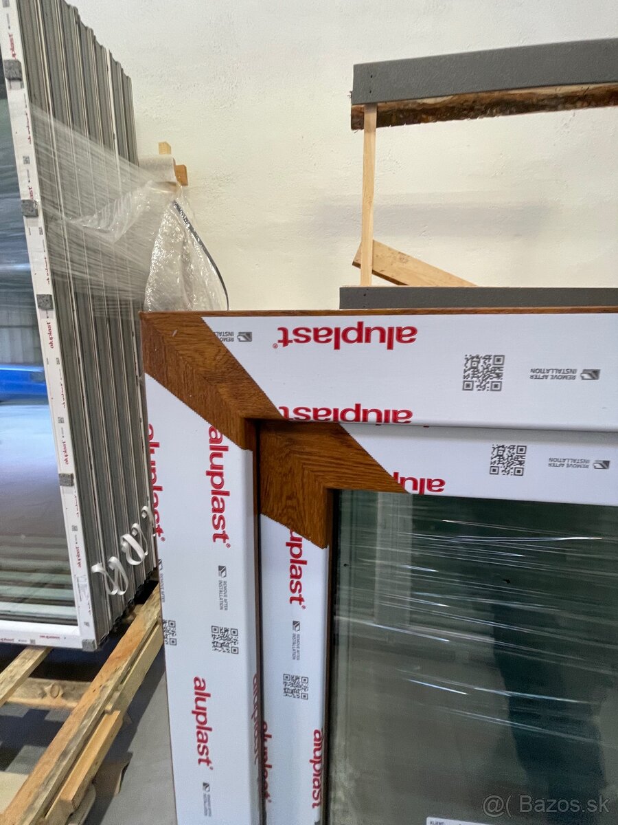 Plastové okná zlatý dub/biela, nové - 13