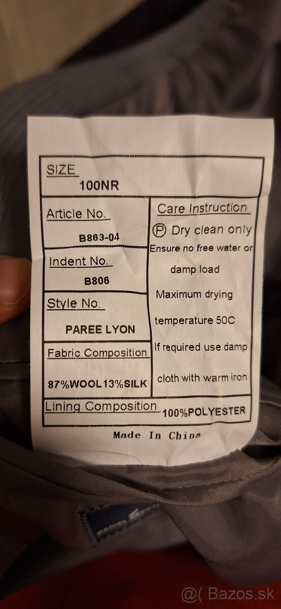 slim fit oblek Daniel Hechter + 2 kravaty - 13