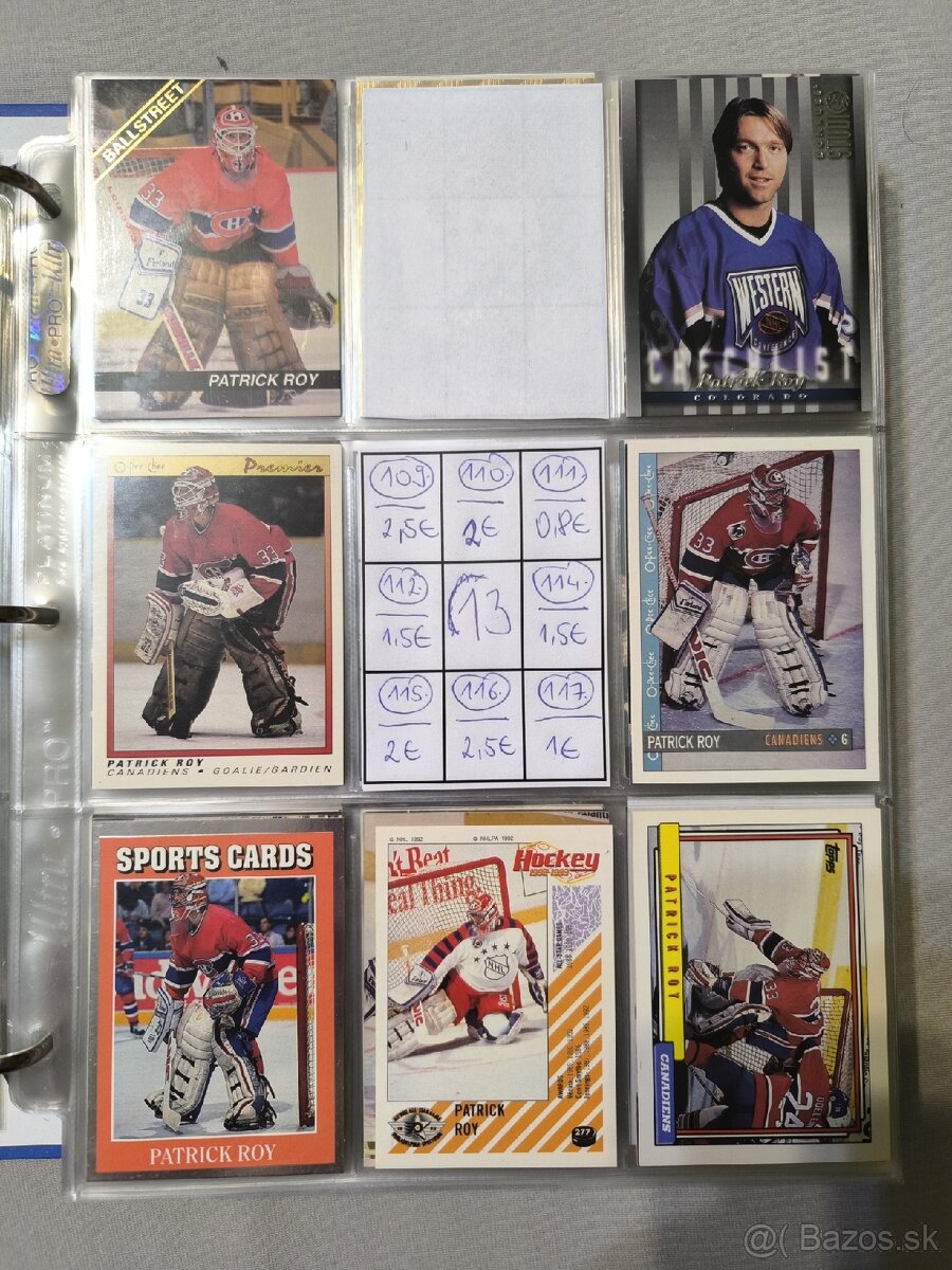 Hokejové kartičky - Patrick Roy 1 - 13