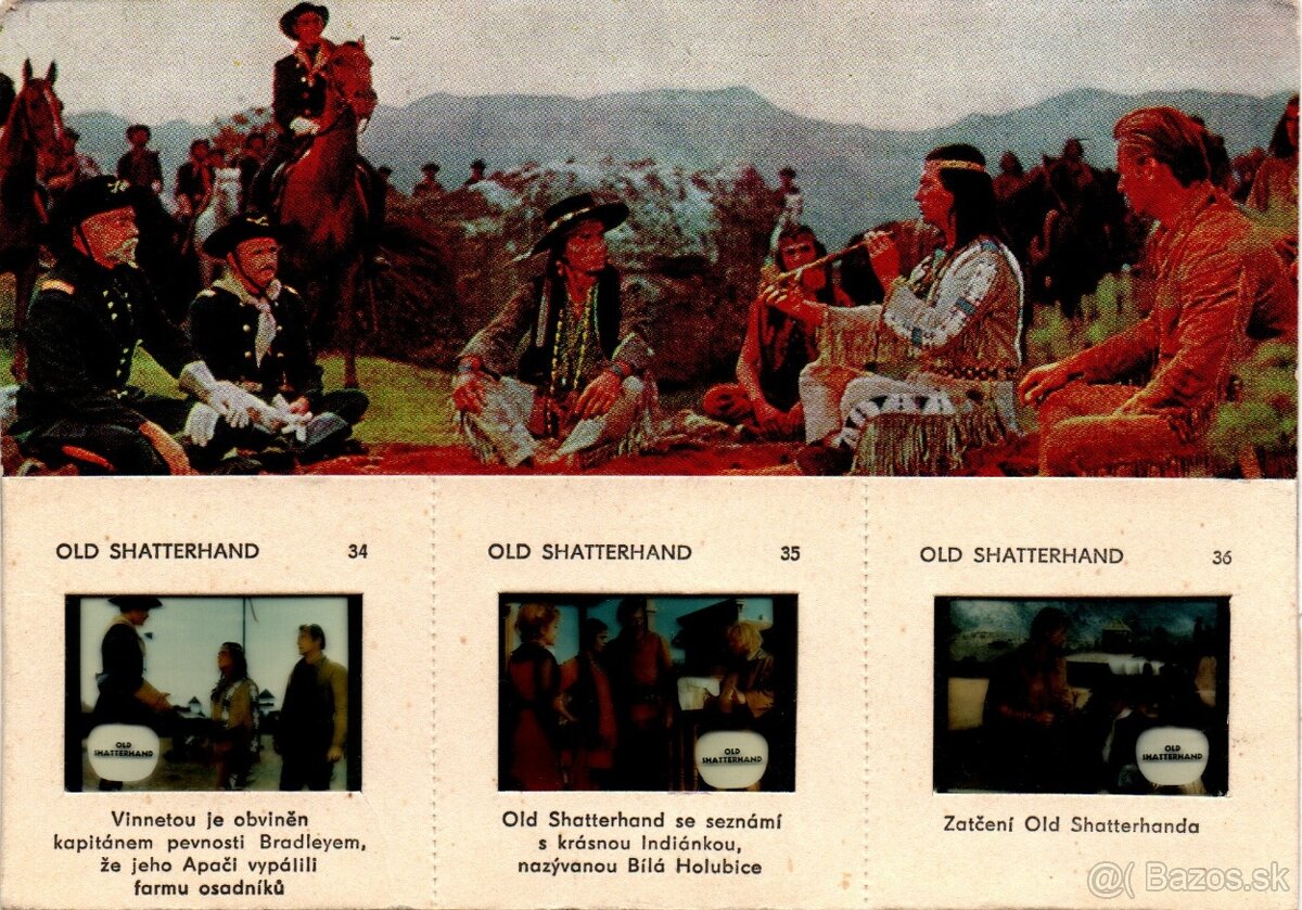WINNETOU POHLADNICE S DIAPOZITIVMI - 13