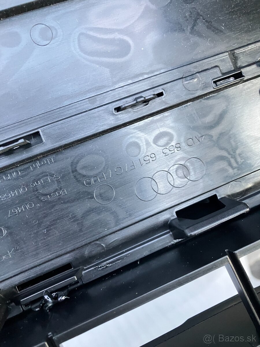 maska audi q7 15-15 sline s-line cerna grill - 13