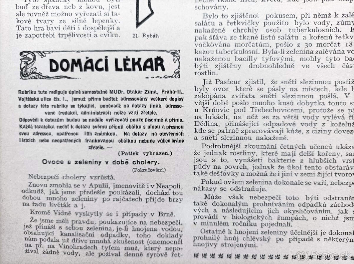 Časopisy ŠŤASTNÝ DOMOV, Rakousko-Uhersko 1911, svázaný - 13