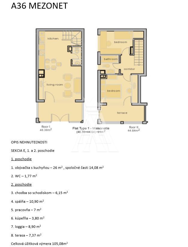 3 IZBOVÝ MEZONET APARTMÁN A36, TOPOLA, BULHARSKO LETOVISKO W - 13