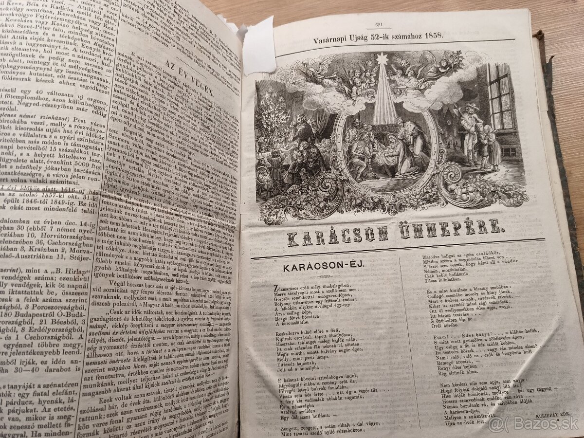 Vasárnapi Ujság 1858 komplet ročník 52 čísiel - 13