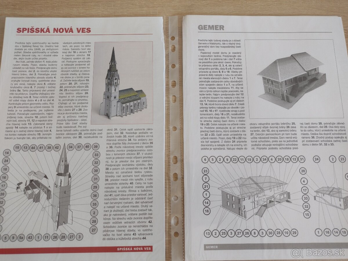 Vystrihovačky, papierové modely 1 - 13