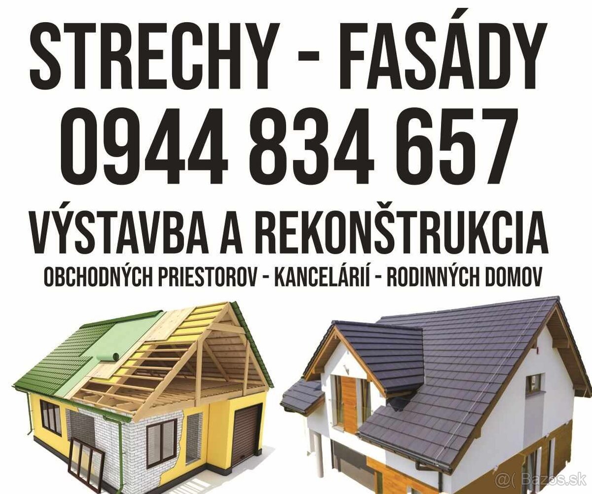 Pokrývačské,klampiarske,tesárske,stolárske práce. Strechy - 13