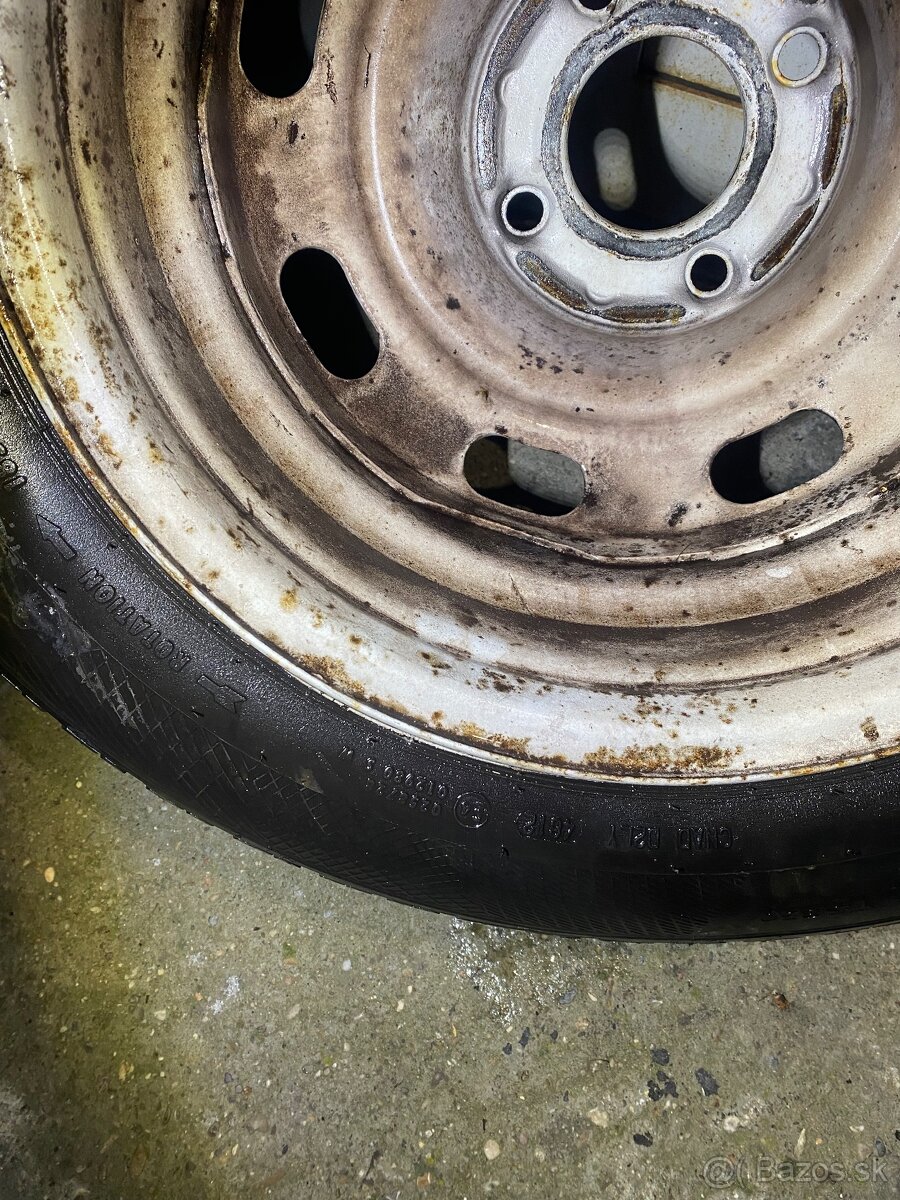 Plech disky 4x108 15” + zimne gumy 185/65R15 Peugeot Citroën - 13