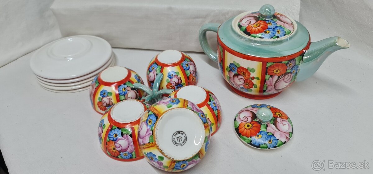 Čajová súprava Ditmar urbach Czechoslovakia - 13