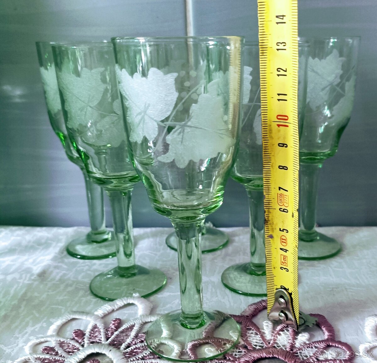 Retro zelené sklo - 13