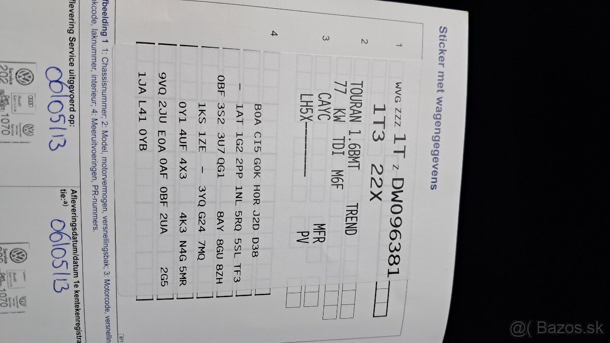 Vw touran 1,6 tdi 77kw - 13