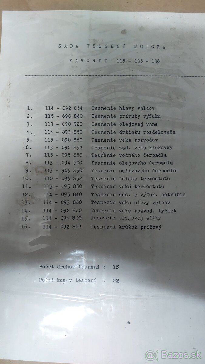 Tesnenia Š 1203,Š Favorit - 13