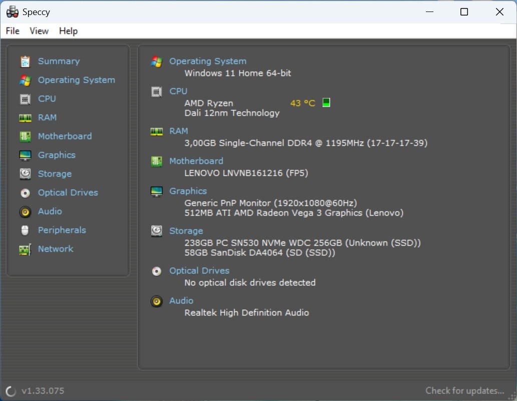 Ideapad Flex 3 /AMD 3020e/4GB RAM/Dotykový FHD IPS/256GB SSD - 13