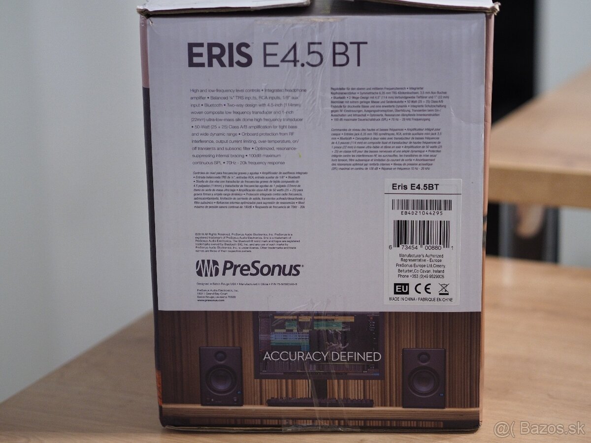 Aktívne štúdiové monitory PreSonus Eris E4.5BT s Bluetooth - 13