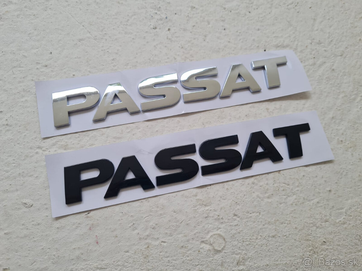 Chrómové a čierne nápisy na kufor VOLKSWAGEN - 13