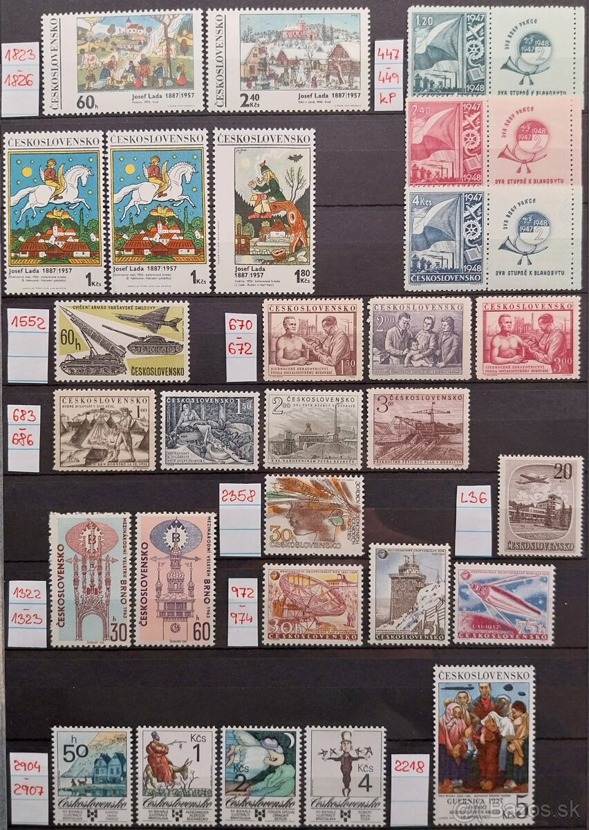 Známky ČESKOSLOVENSKO – 2 - 13