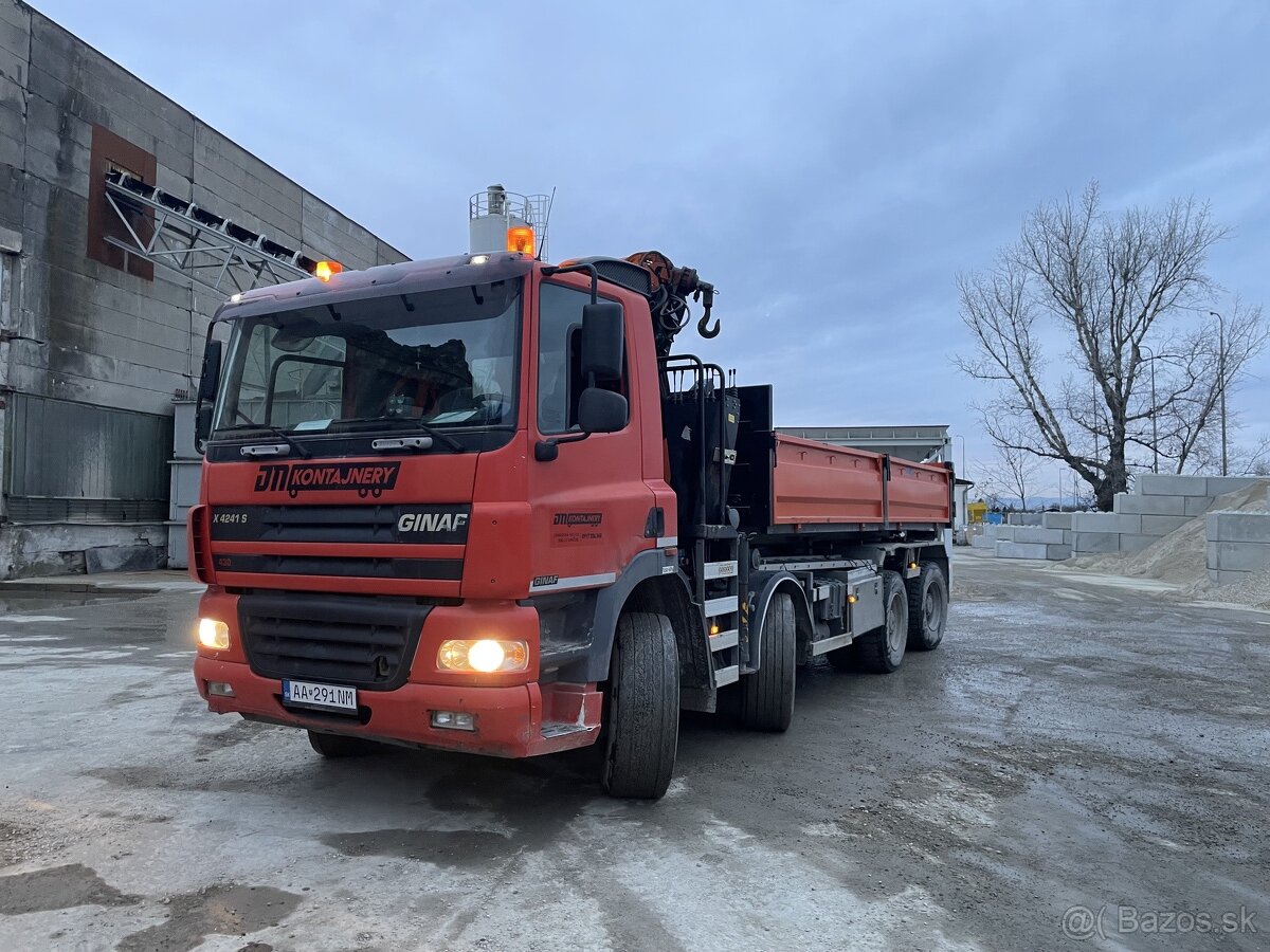 GINAF 8x4 hydraulicka ruka + rotator 2 kontajnery - 13