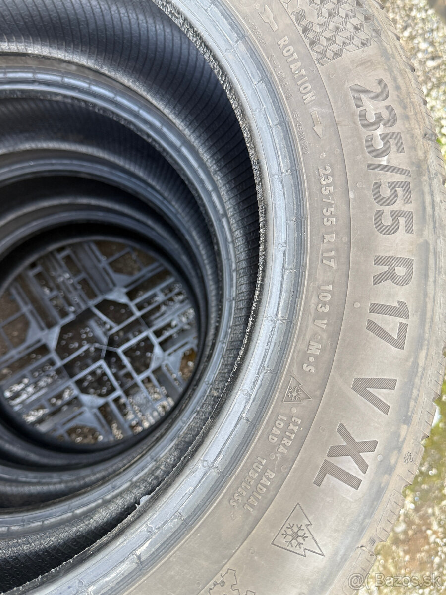PREDÁM 4kusy zimné pneumatiky CONTINENTAL 235/55 R17 103V XL - 13