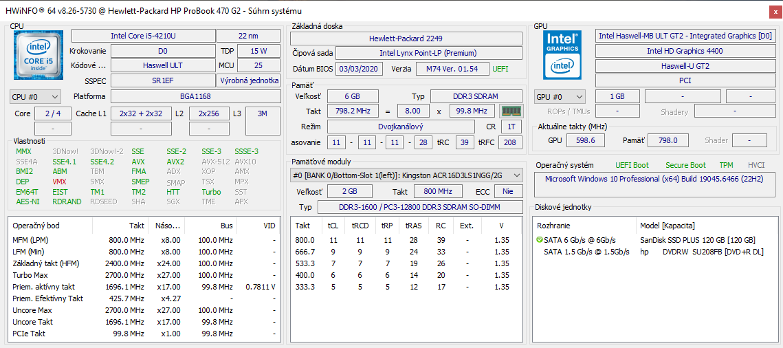 Predám 17,3" notebook HP Probook 470 G2. - 13
