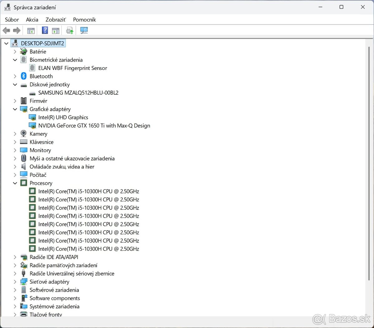 ThinkBook 15p /i5-10300H/16GB RAM/UHD/512GB SSD/GTX 1650 Ti - 13