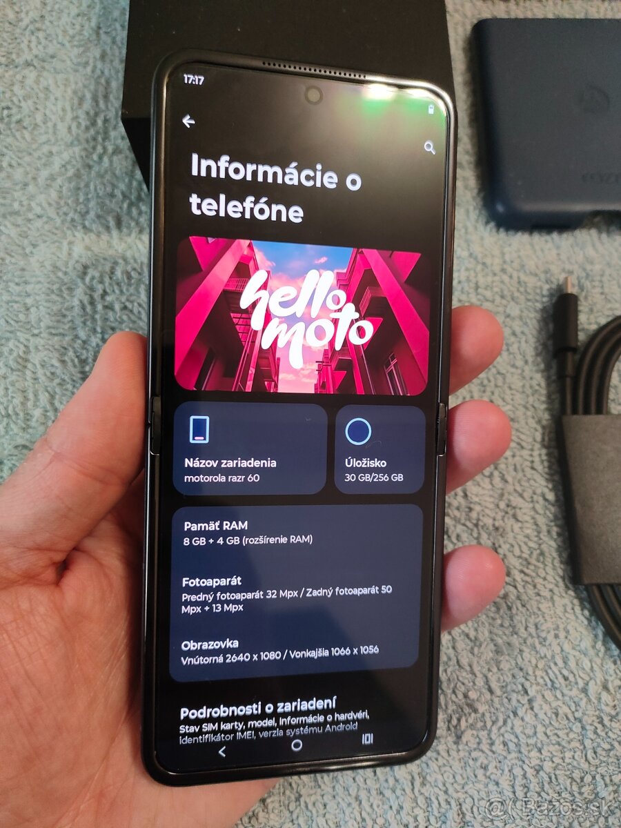 Motorola Razr 60 Pantone Gibraltar Sea 256GB,8GB RAM, - 13