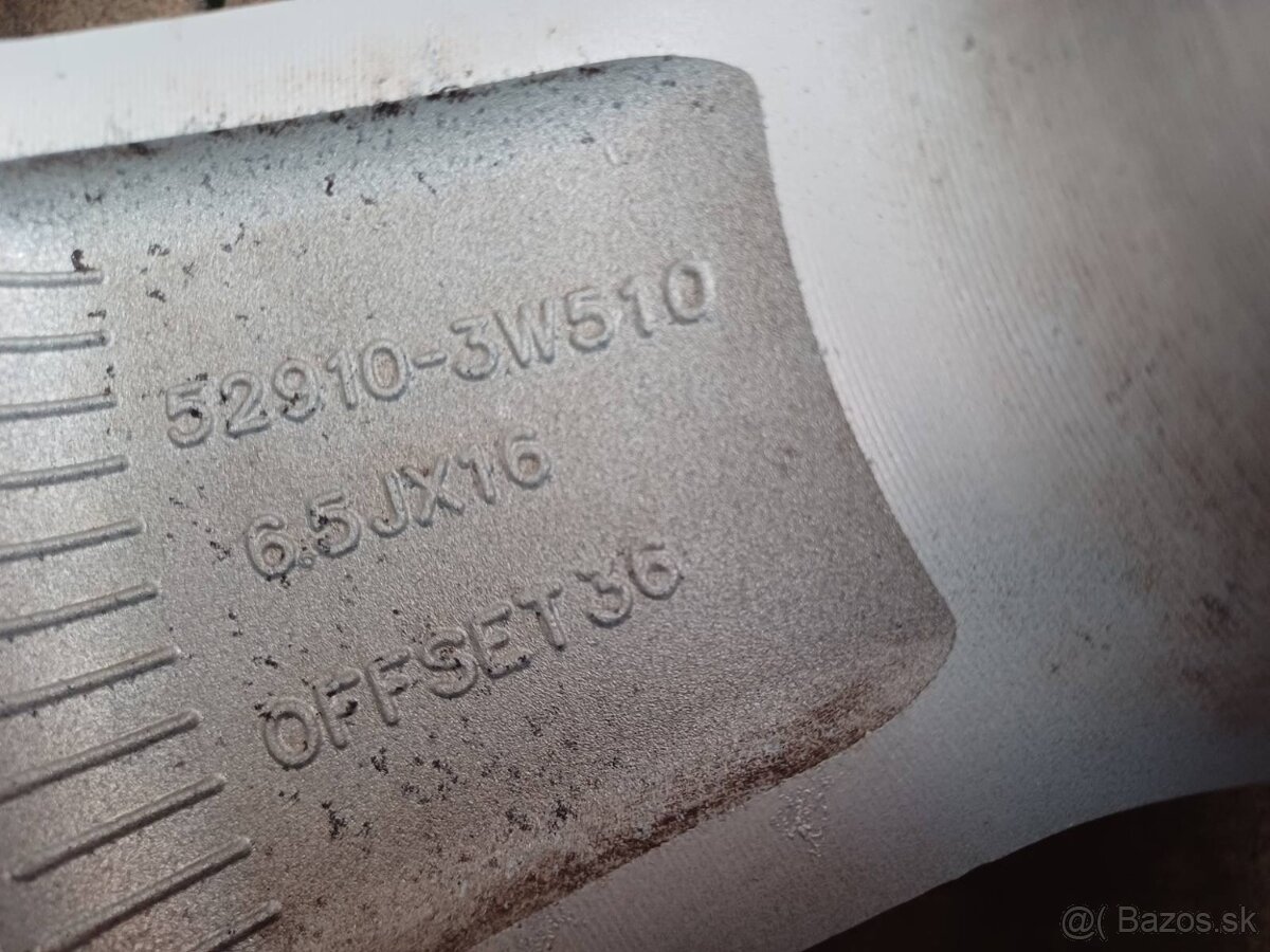 Orig.hliníkové disky Kia/Hyundai R16, 5x114,3 - 13