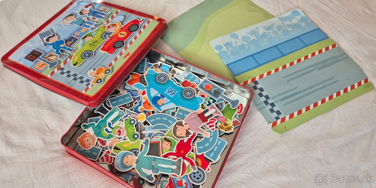 Magnetická knižka Barvy a Magnetická hra Autá - 13