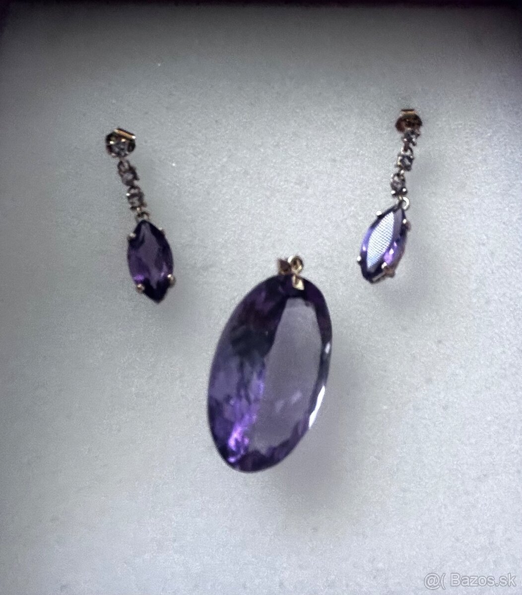 Zlatá súprava Ametyst - 13