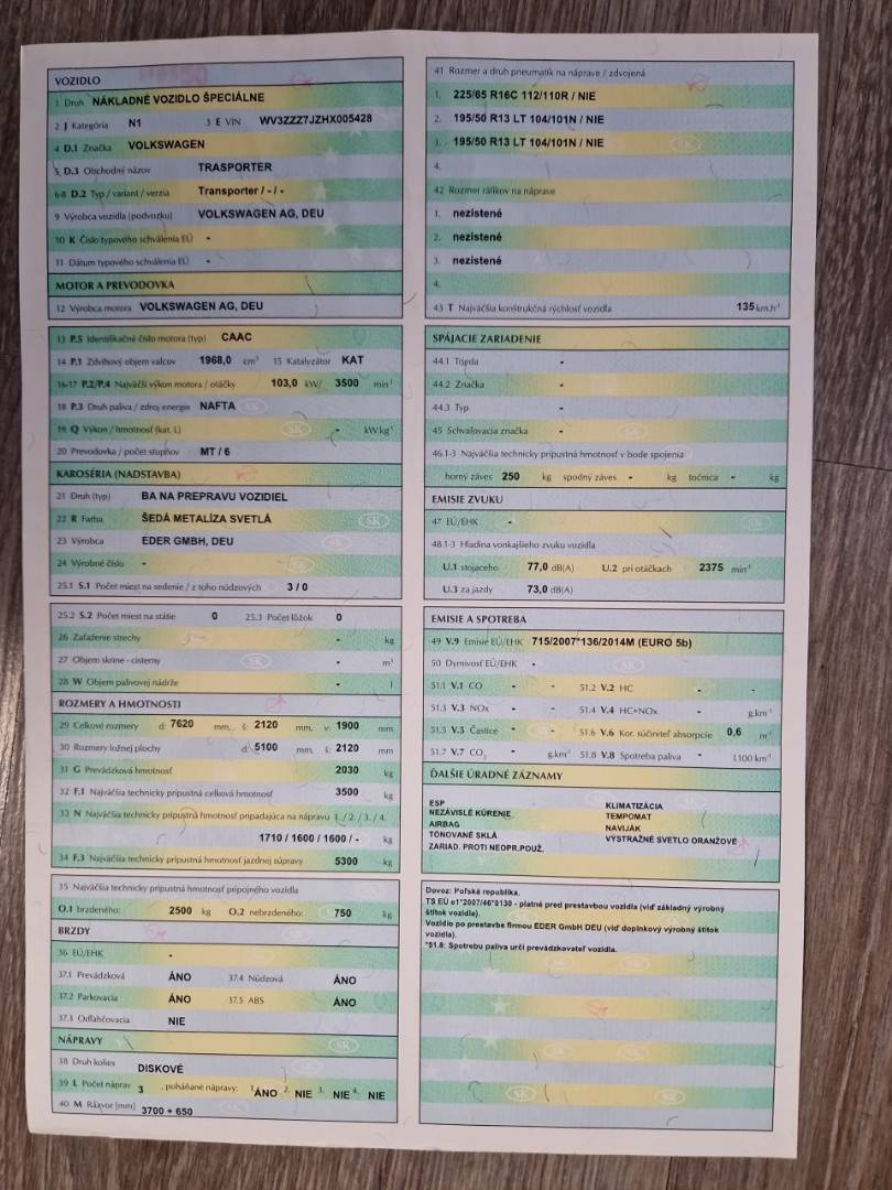 Predám Volkswagen T6 odtahový špeciál do 3500 kg,Klíma,Webas - 13