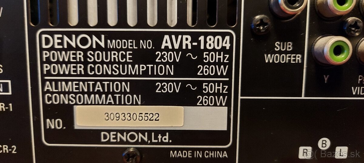 Predám receivery Denon - 13