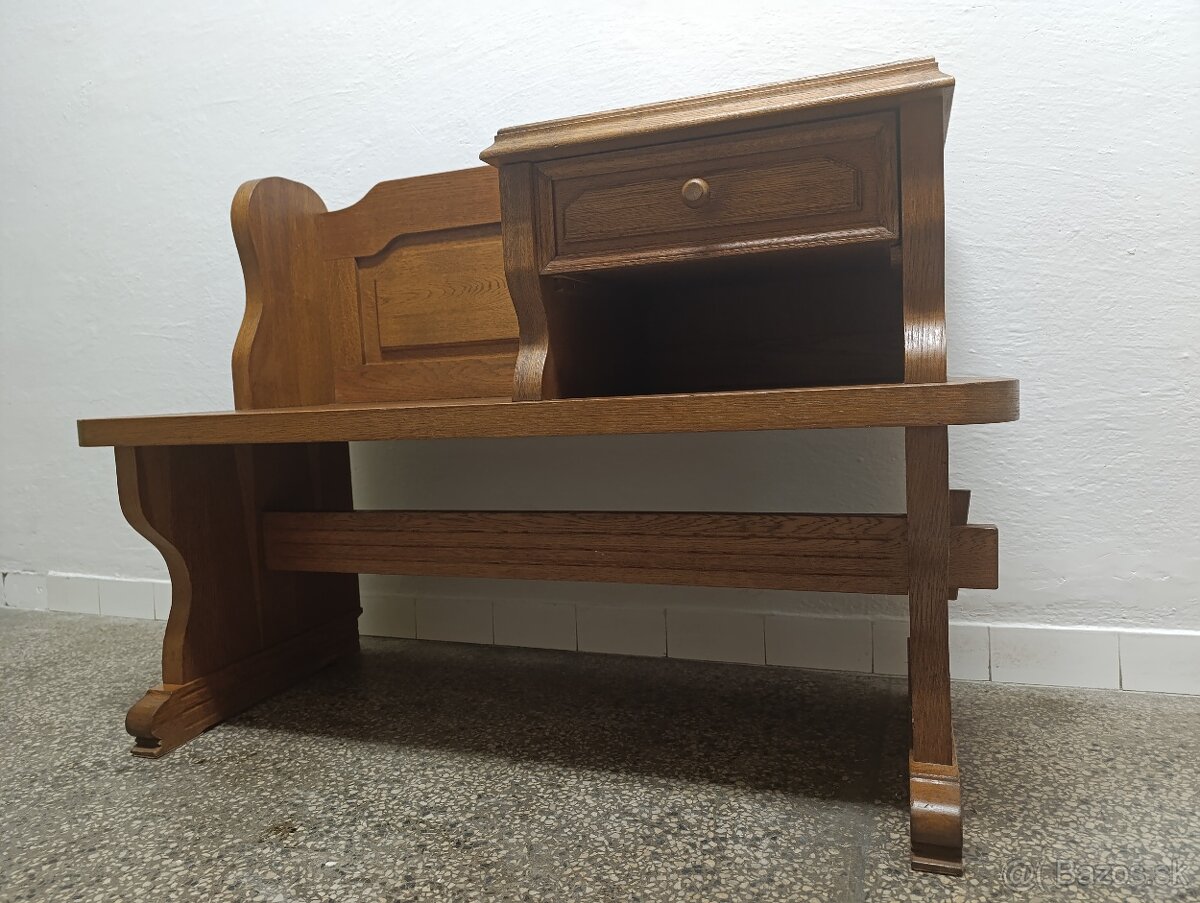 Rustikální botník / lavice, nábytek z masívu - 13