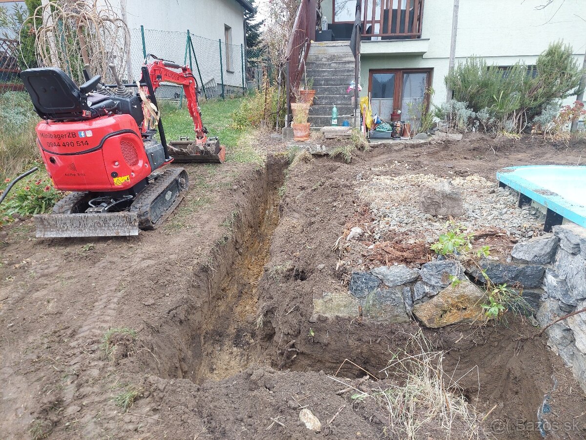Vykopove práce MinibagerZB - 13