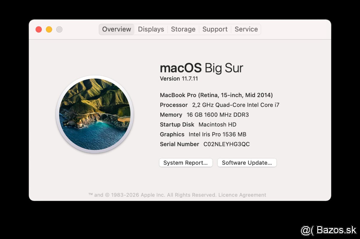 Predám MacBook Pro Retina 15” (Mid 2014) - 13