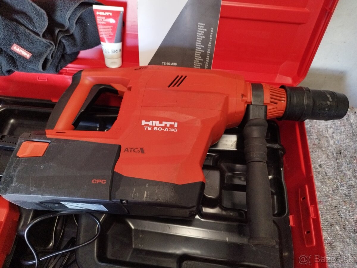 Hilti TE 60-A36 aku kombi kladivo sds max - 13