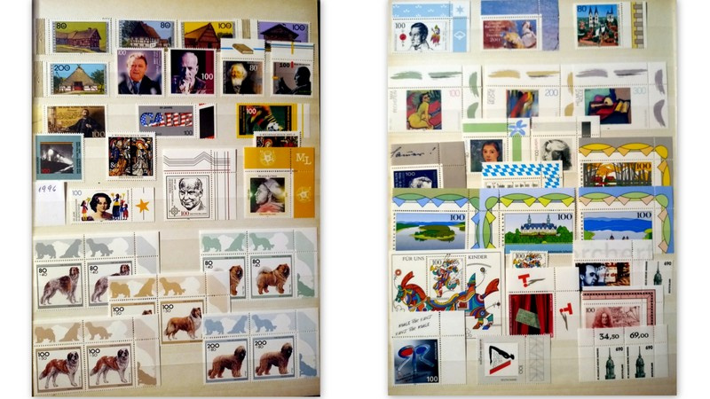 Predám poštové známky DEUTSCHLAND čisté roky 1990 - 2000 - 13