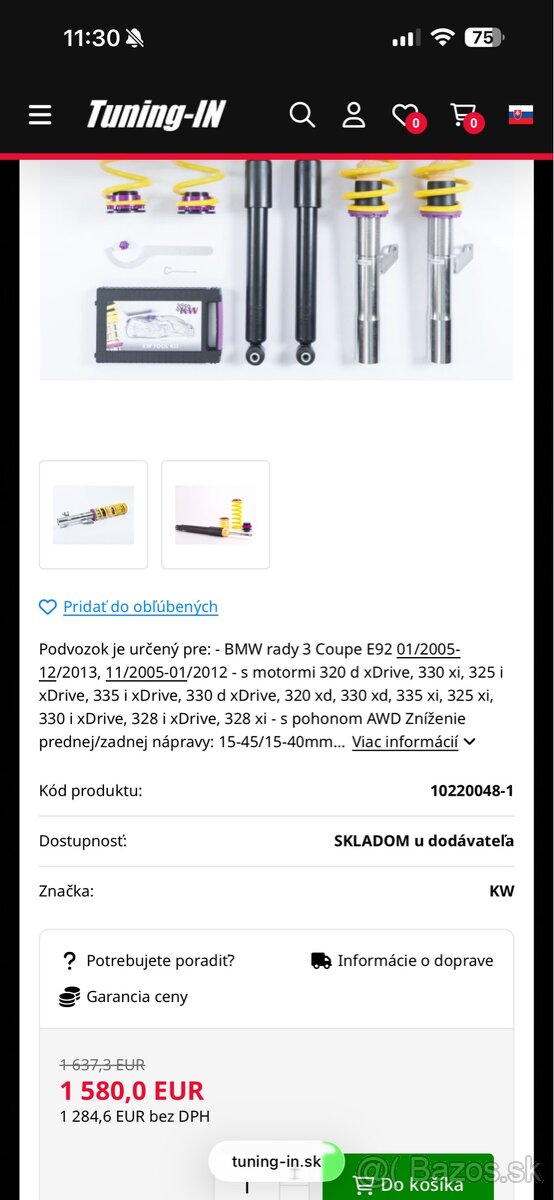 BMW E92 325xi Coupe (N52) - KW podvozok, Eisenmann - 13