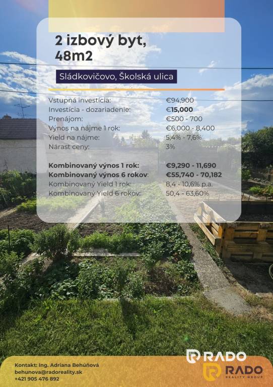 RADO Reality | 2 izbový byt v centre Sládkovičova | Skvelá p - 13