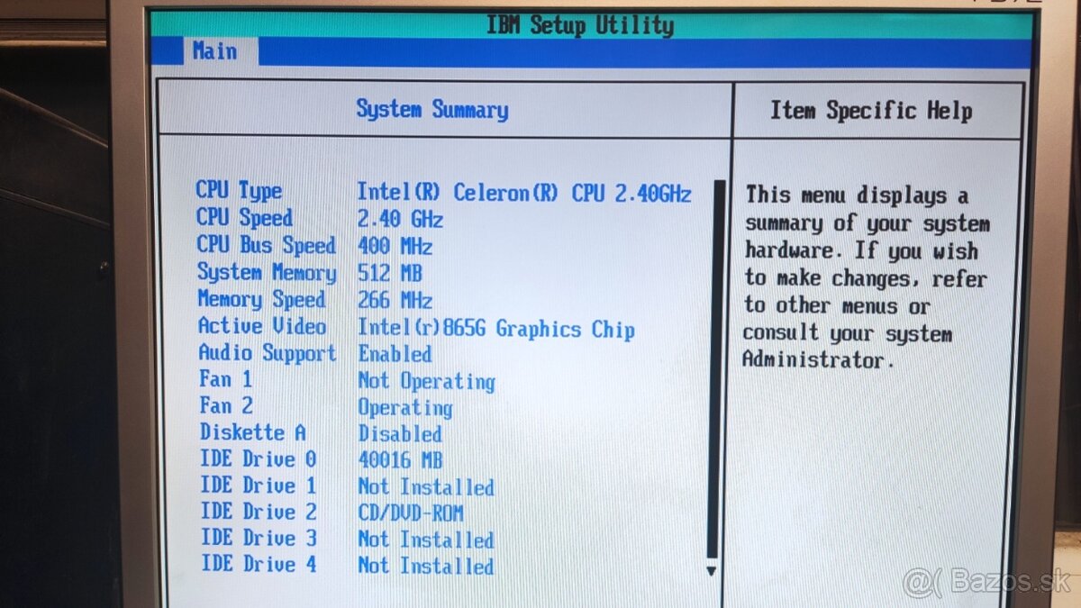 Historický počítač IBM ThinkCentre M50 desktop, 8187 - 13