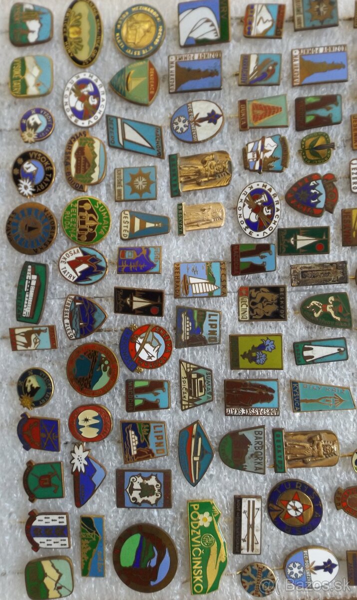 odznaky - turistika, heraldika, příroda, hrady, lázně, erby - 13