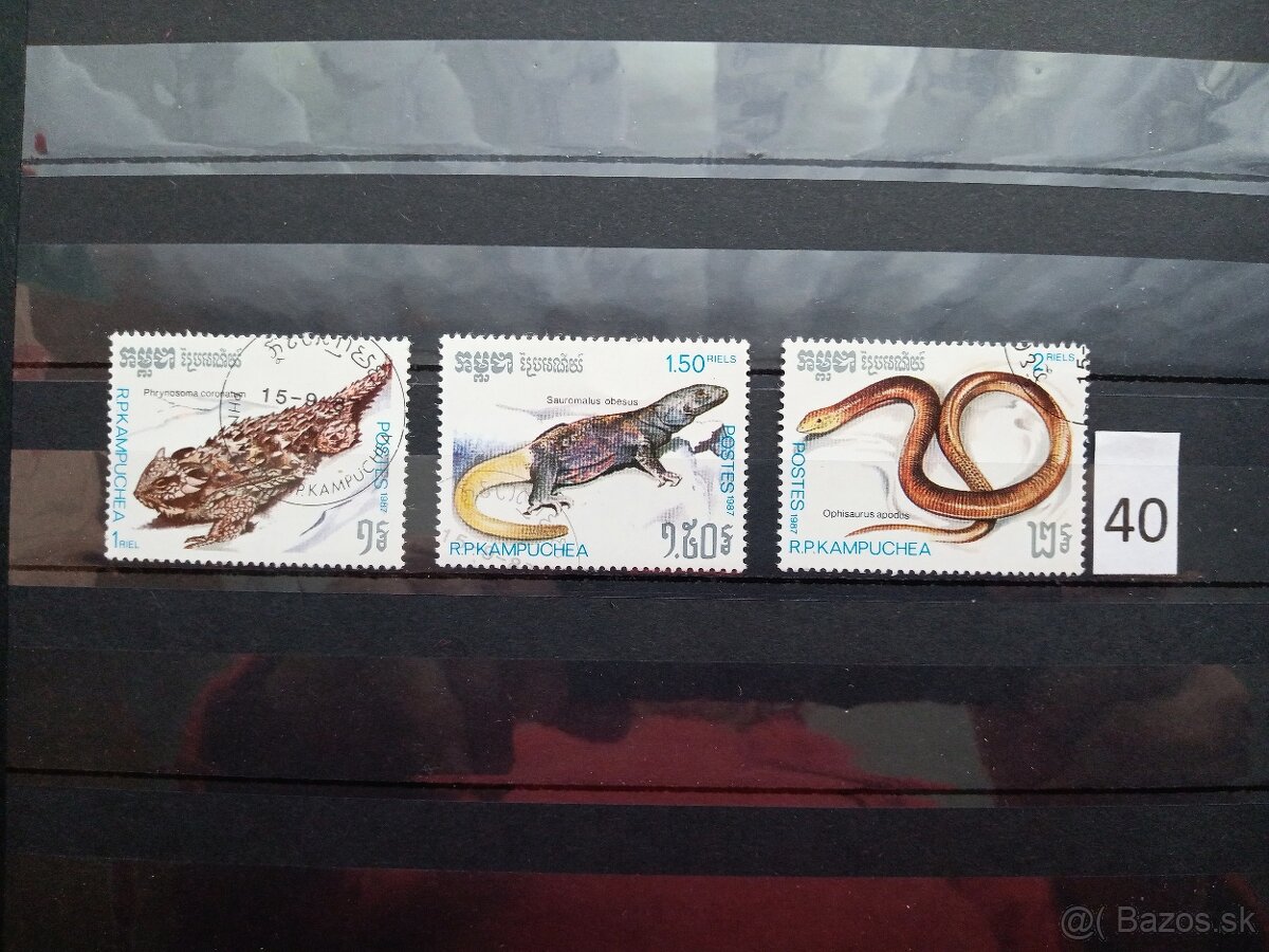 Poštové známky č.425 - FAUNA SVETA II. - 20 ks sérií - 13