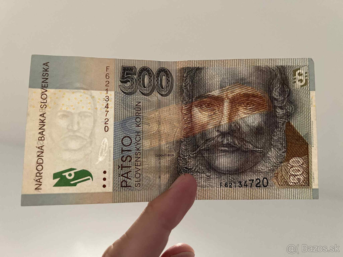 Slovenské bankovky 500 SK - 13
