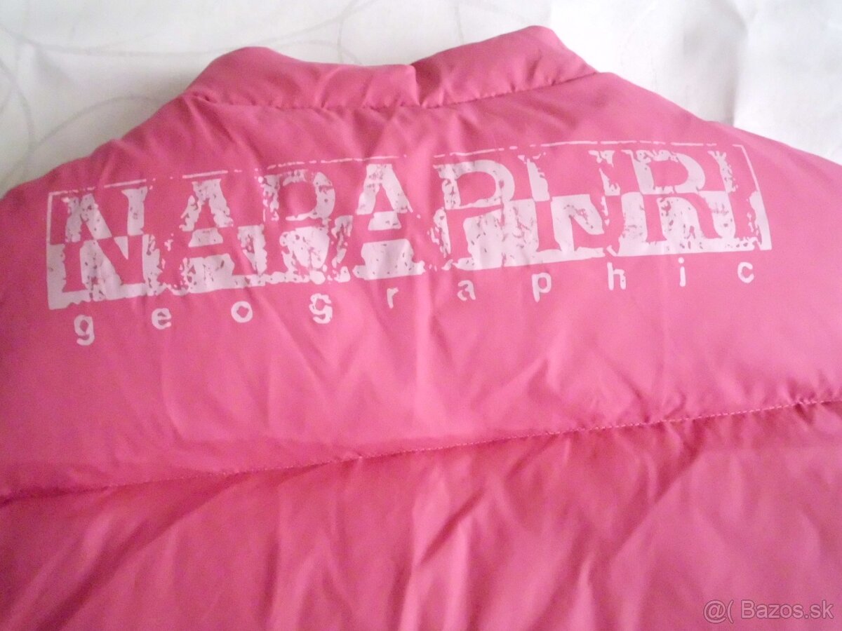 Napapijri dámska dievčenská obojstranná vesta perie S-M - 13