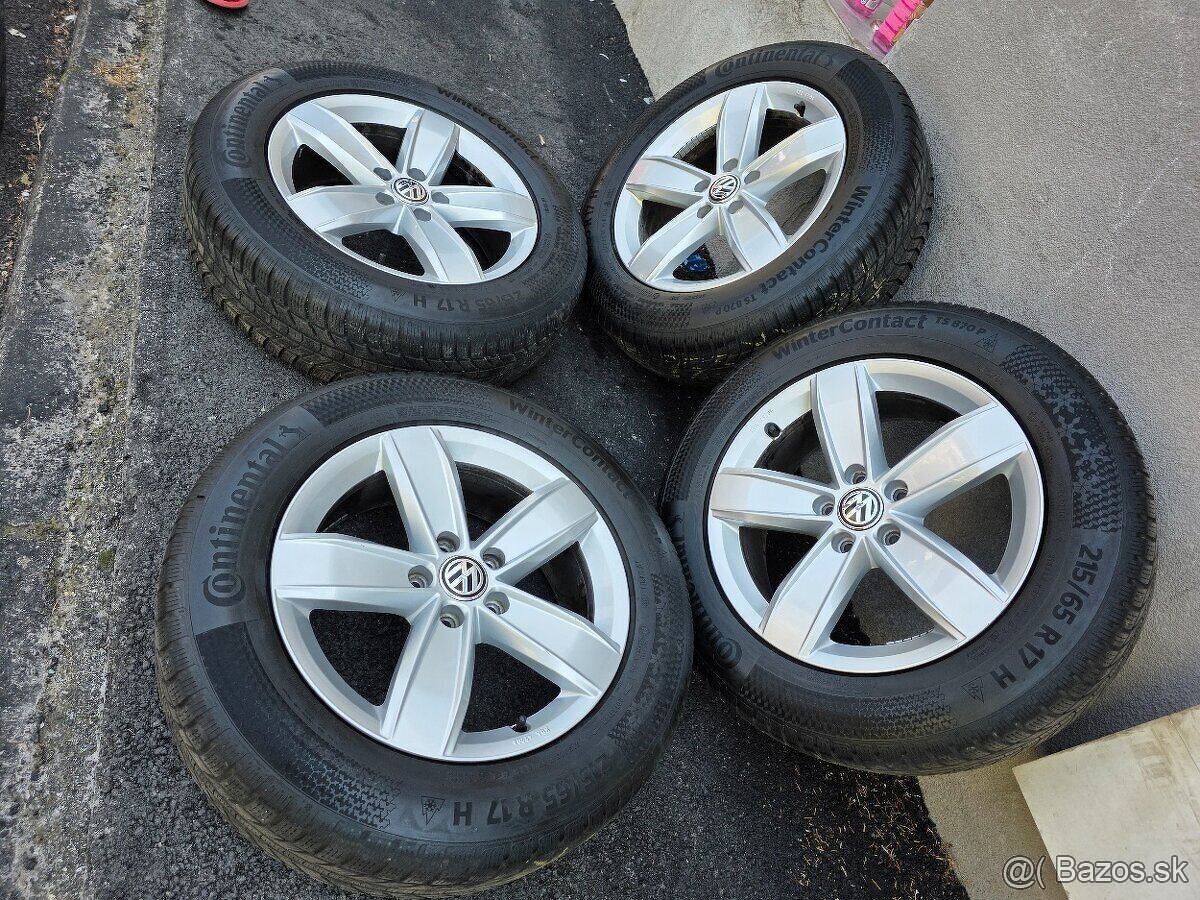 Zimne kolesá VW Tiguan 5x112 r17 215/65 r17 - 13