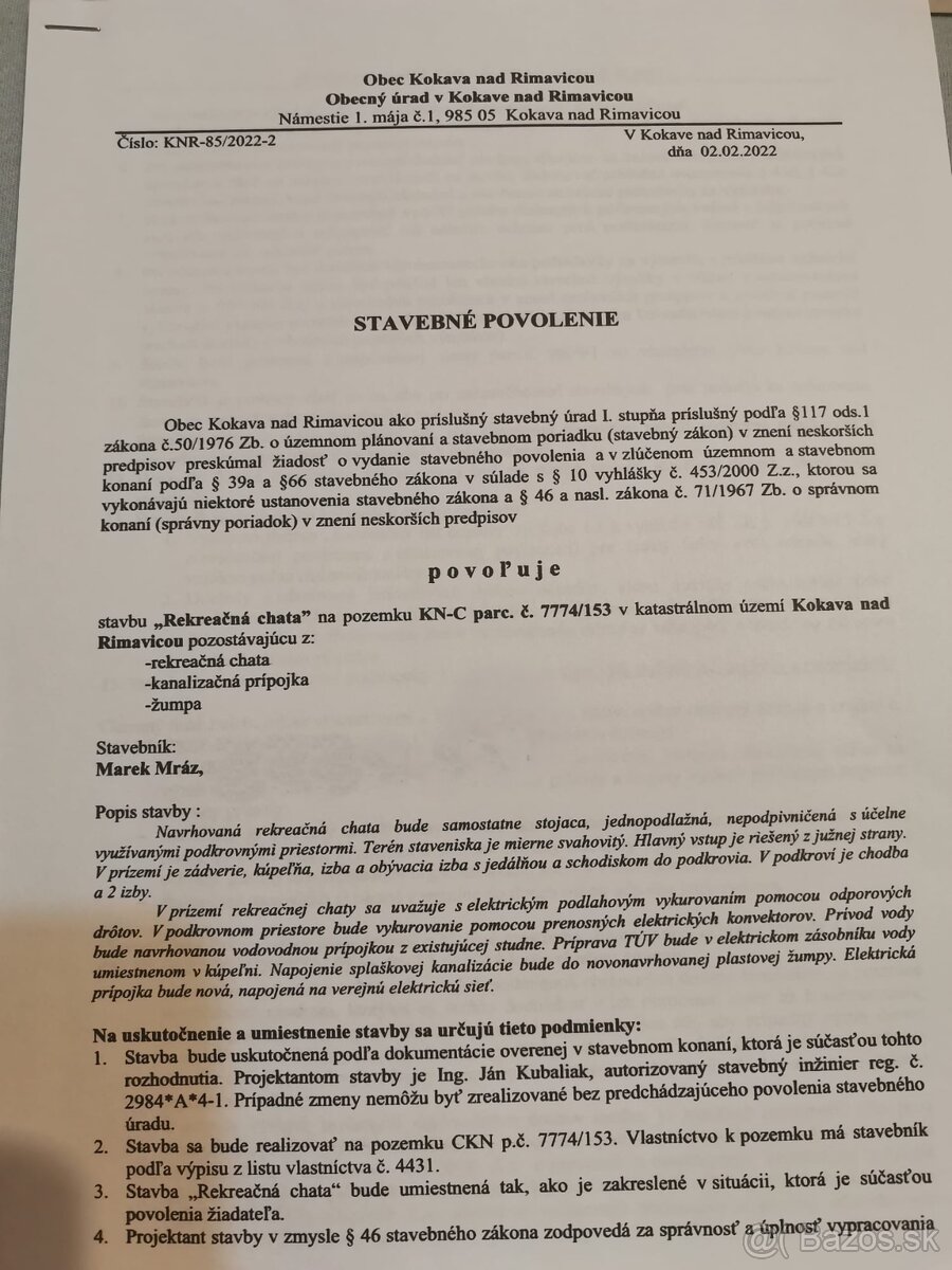 Predám rozostavanú chalupu - 13