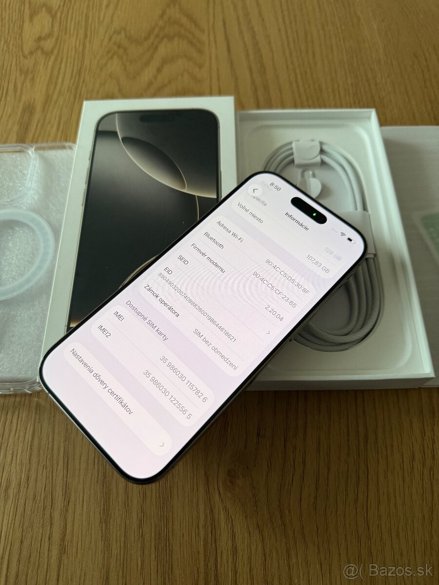 iPhone 16 Pro 128 gb Natural Titanium v záruke - 13