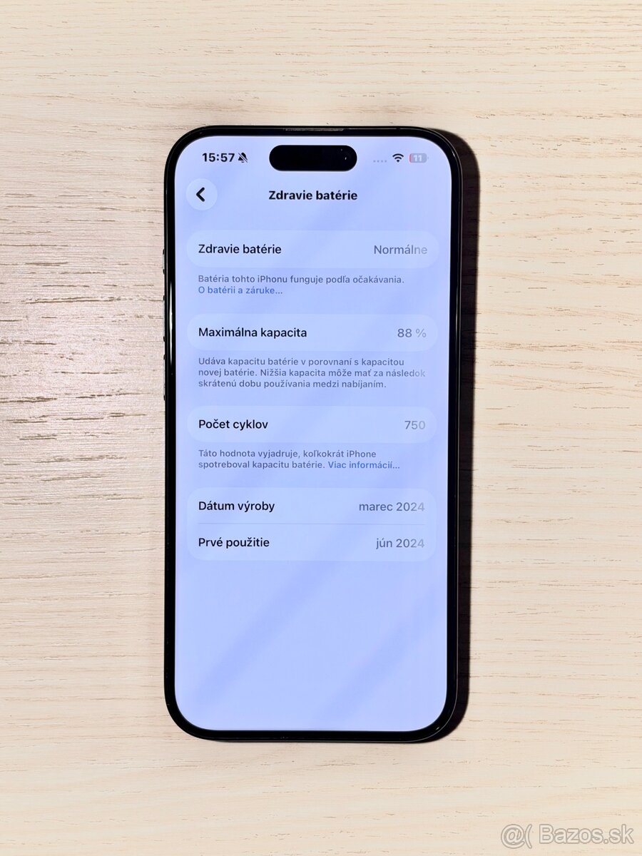 Apple iPhone 15 Pro Blue Titanium 256 GB - 13