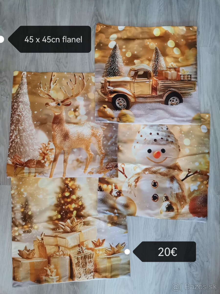 Vianočne obliečky 45 x 45cm NOVE - 13