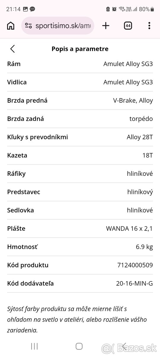 Amulet mini lite 16 - detsky bicykel - 13