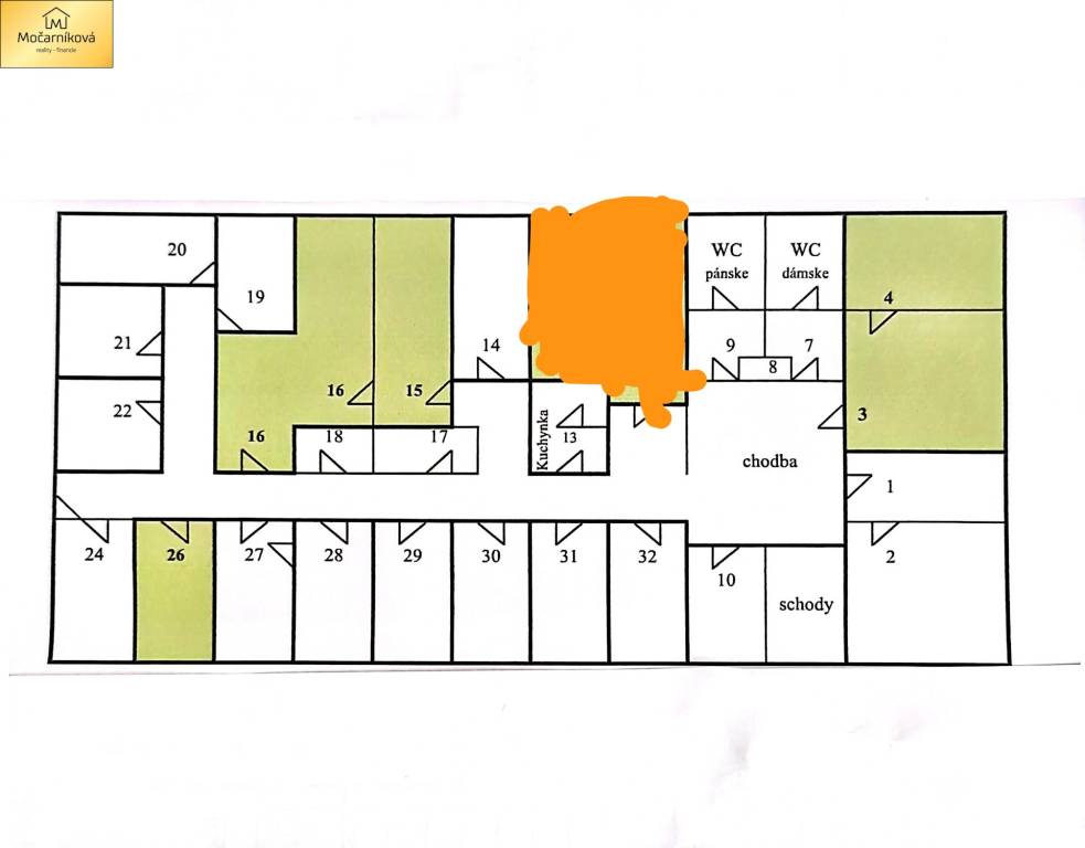 PRENÁJOM: Pekný administratívny priestor na podnikanie 38m2 - 13
